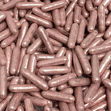 Metallic Rose Gold Rod Sprinkles - Cool Mom Sprinkles